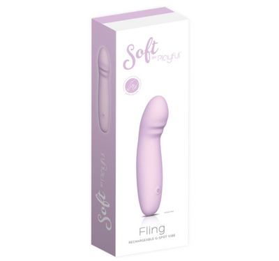 Soft By Playful - Fling Rechargeable G-Spot Vibrator-Adult Toys - Vibrators - G-Spot-Playful-Danish Blue Adult Centres