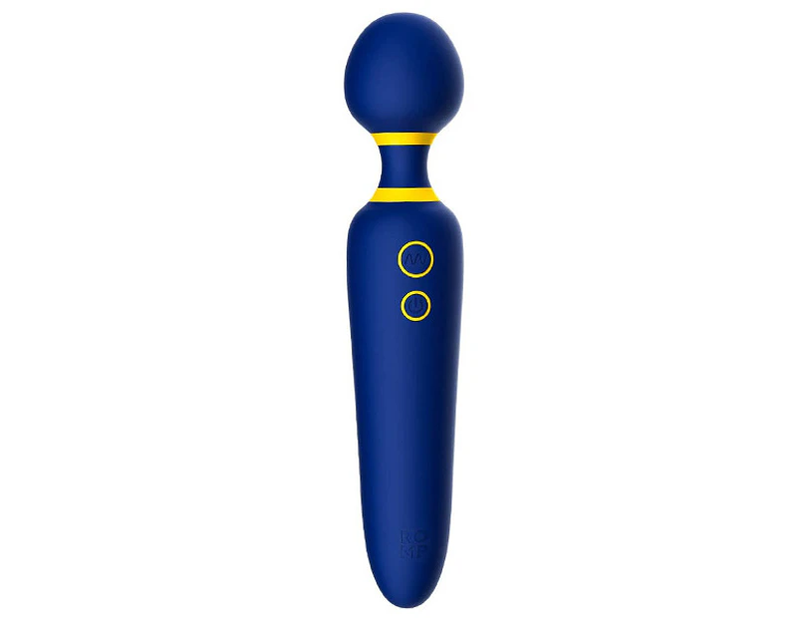 ROMP Flip Cordless Massage Wand (Blue)-Adult Toys - Vibrators - Wands-ROMP-Danish Blue Adult Centres