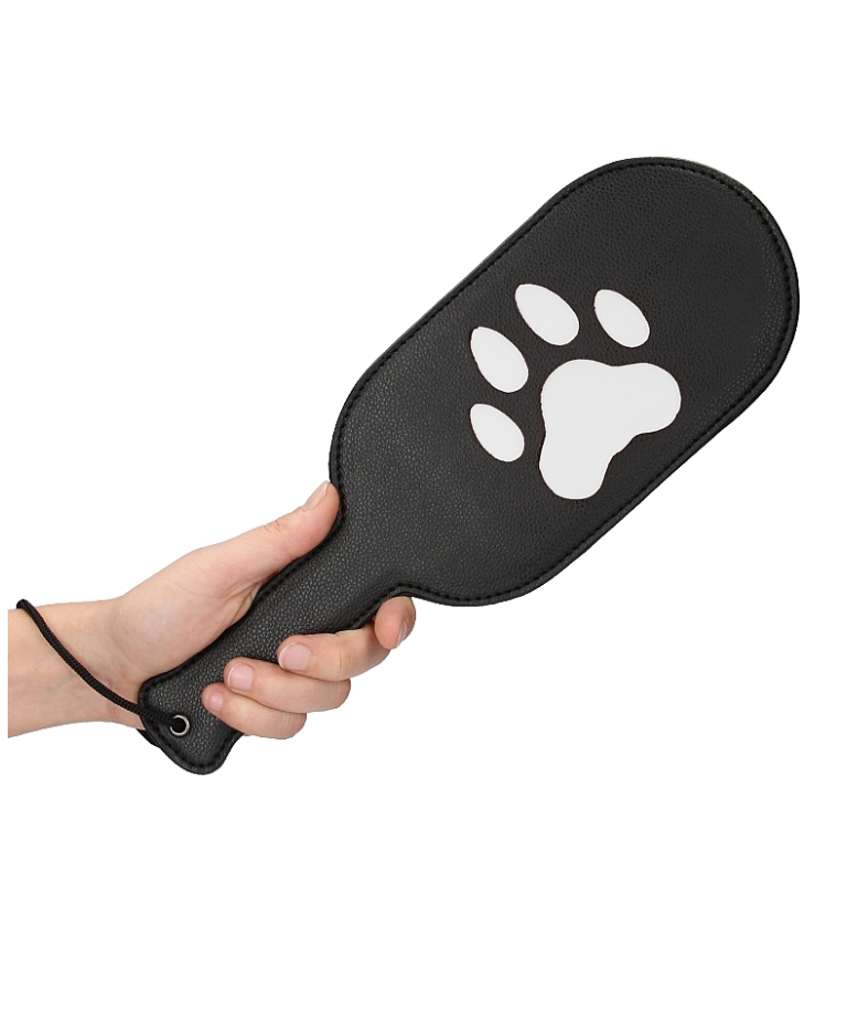 Puppy Play Paw Leather Paddle