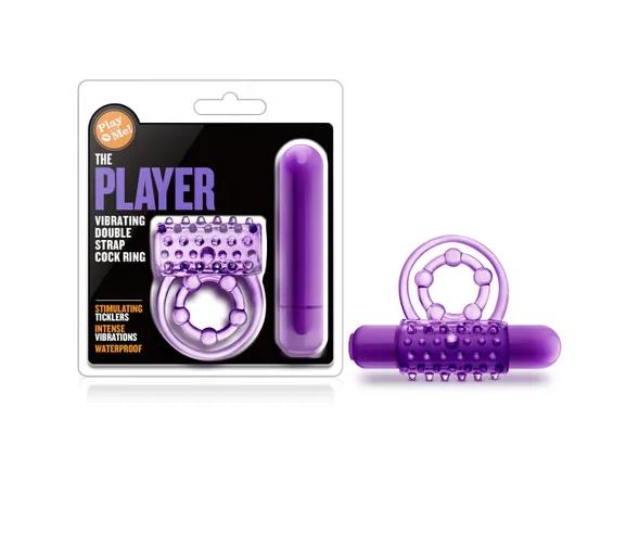 Play With Me - The Player Vibrating Cock Ring-Adult Toys - Cock Rings - Vibrating-Blush-Danish Blue Adult Centres