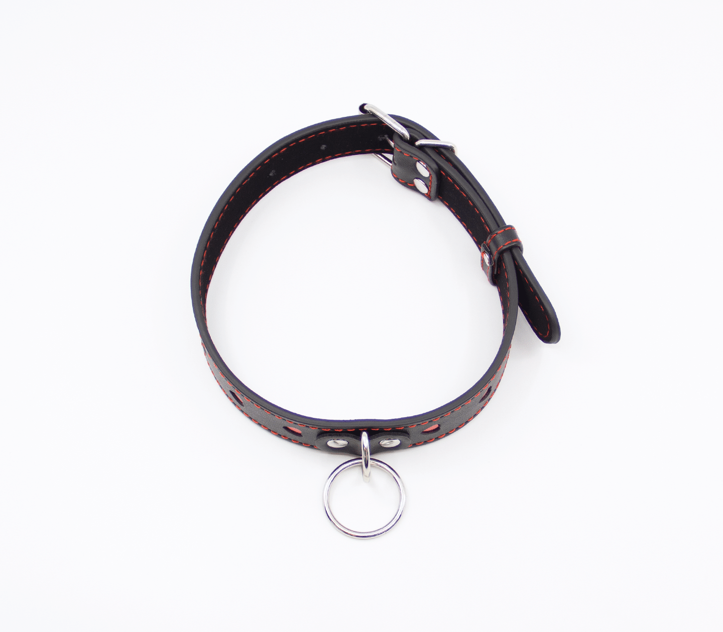 Love In Leather Velvet Heart Cut Outs Collar