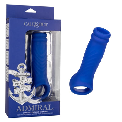 Admiral - Liquid Silicone Wave Extension-Adult Toys - Cock Rings - Sleeves-CalExotics-Danish Blue Adult Centres