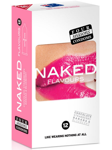 Four Seasons Naked Flavours Condoms - 12 Pack