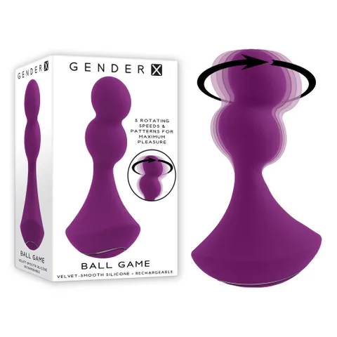 Gender X BALL GAME Vibrating Plug-Adult Toys - Anal - Plugs-Gender X-Danish Blue Adult Centres