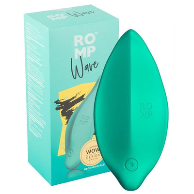 ROMP Wave Lay On Vibrator (Green)-Adult Toys - Vibrators - G-Spot-ROMP-Danish Blue Adult Centres