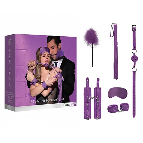 Ouch! Beginner Bondage Kit- Purple-Bondage & Fetish - Kits-Ouch-Danish Blue Adult Centres