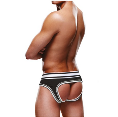 Prowler Open Brief - Black with White