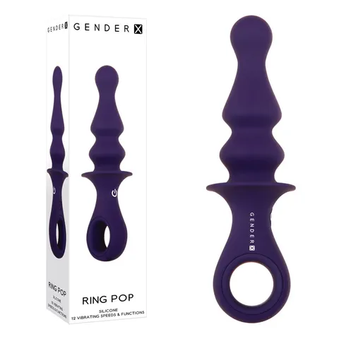 Gender X RING POP Vibrating Plug- Blue-Adult Toys - Vibrators - G-Spot-Gender X-Danish Blue Adult Centres