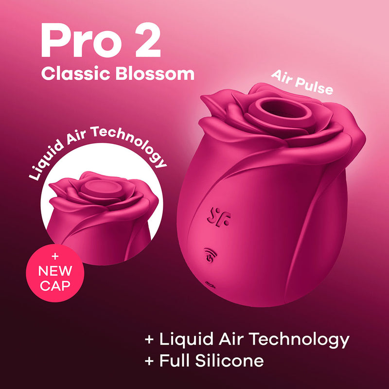 Satisfyer Pro 2 Air Pulse Rose Stimulator Classic Blossom