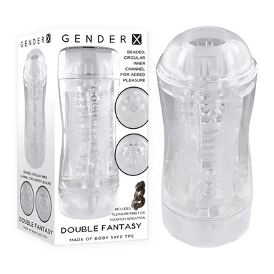 Gender X DOUBLE FANTASY Double Ended Stroker-Adult Toys - Masturbators-Gender X-Danish Blue Adult Centres