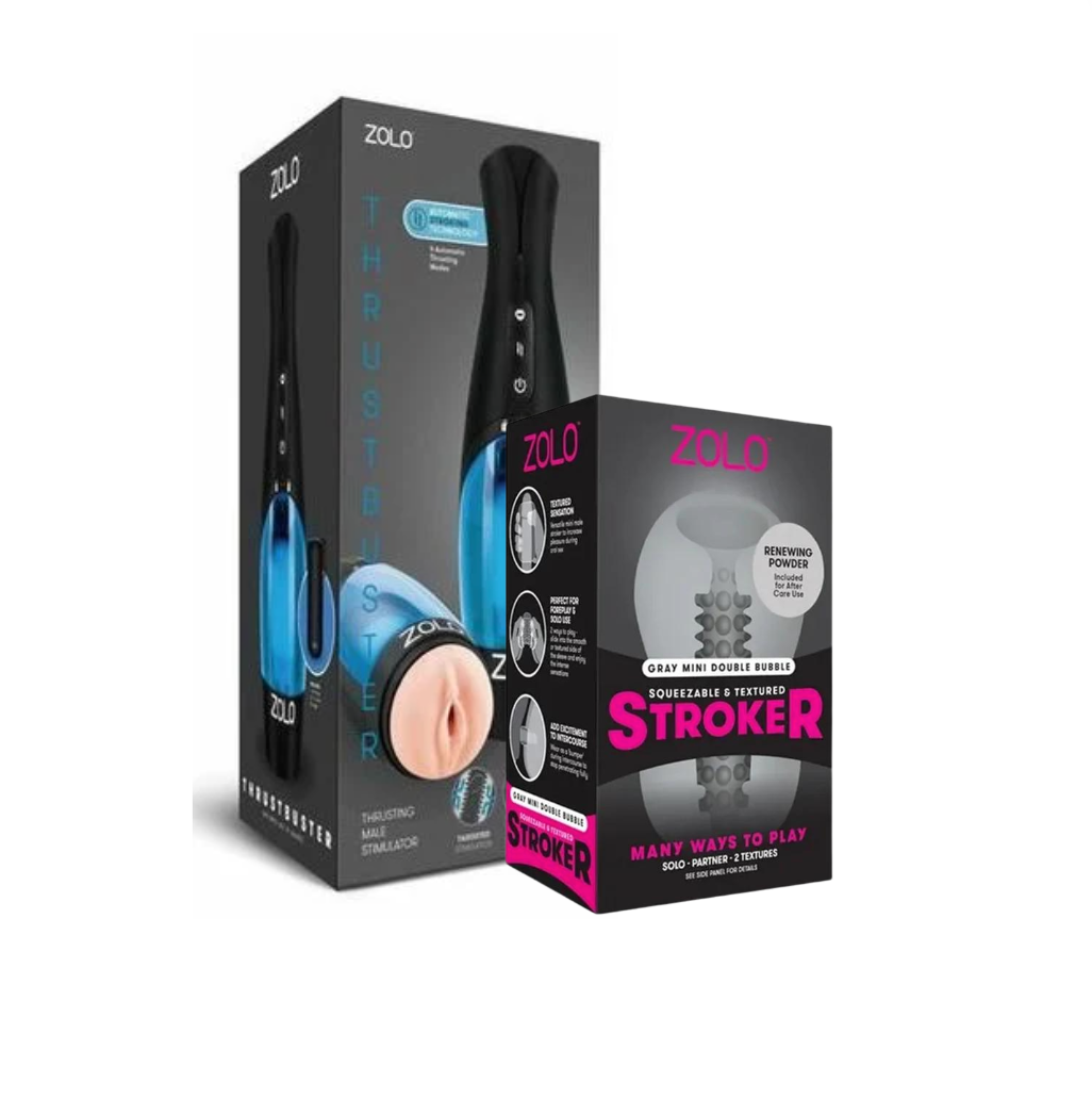 Zolo Thrustbuster & Bubble Stroker Blue Bundle