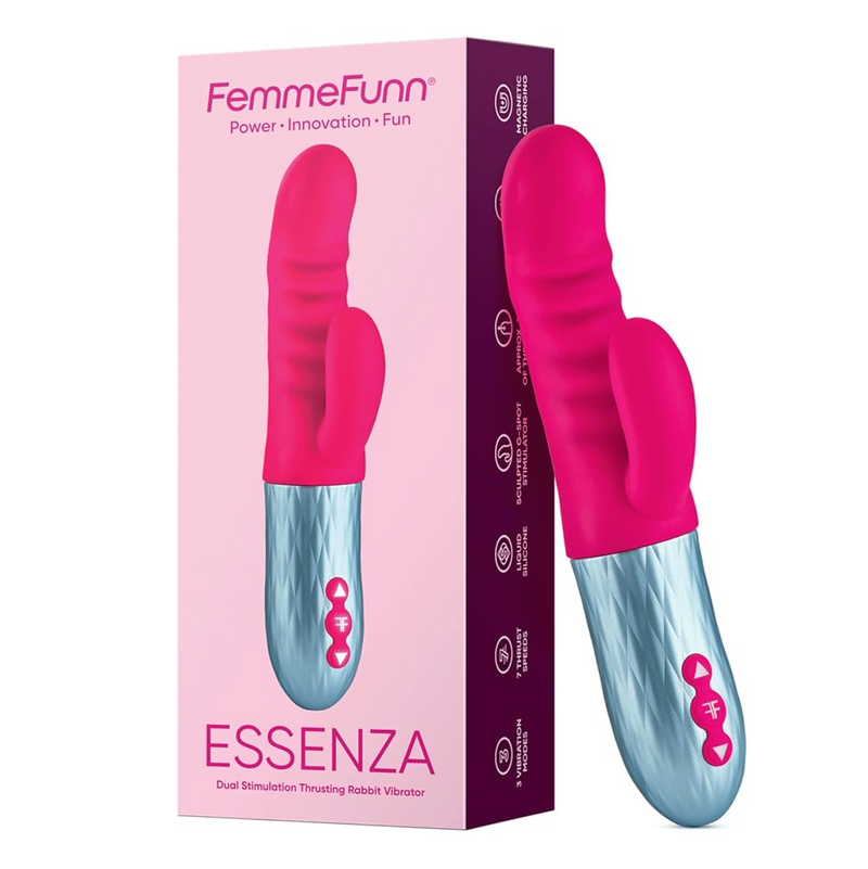Femme Funn - Essenza Thrusting Rabbit-Adult Toys - Vibrators - Rabbits-Femme Funn-Danish Blue Adult Centres