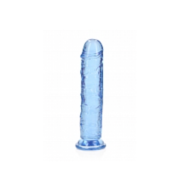 RealRock Crystal Clear Realistic Without Balls 7" Blue