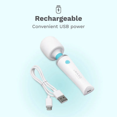 Le Wand Classique Mini Wand Massagera USB Rechargable - Adult Toys - Vibrators - Wands - Danish Blue Adult Centres