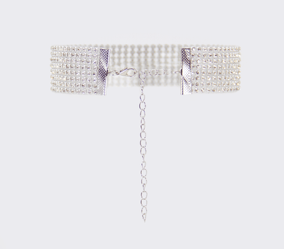 Love In Leather Diamante Choker