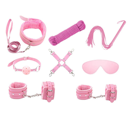 KIT001 - Love in Leather 9 Piece Bondage Kit