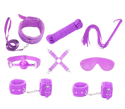 KIT001 - Love in Leather 9 Piece Bondage Kit