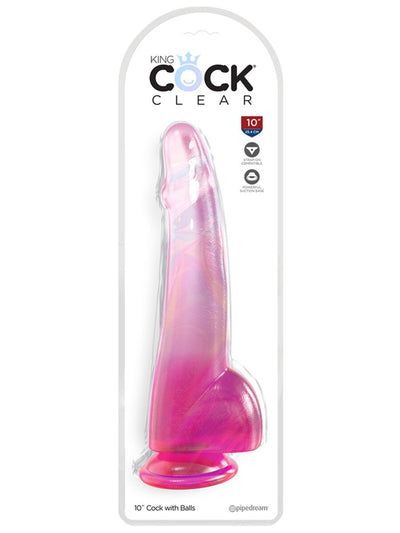 King Cock Realistic Dildo - Clear