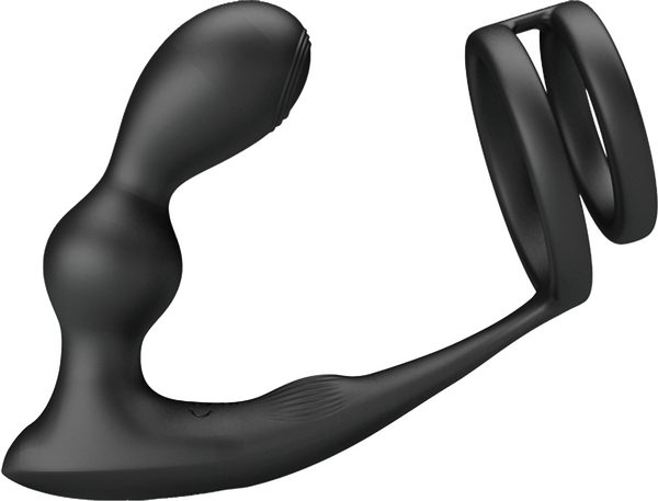 Marshall Remote Control Prostate Massager With Cock And Ball Ring