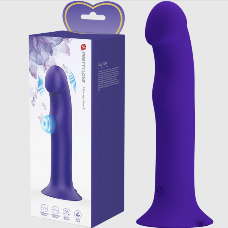 Suction Cup Base Vibrating Thumper Dildo