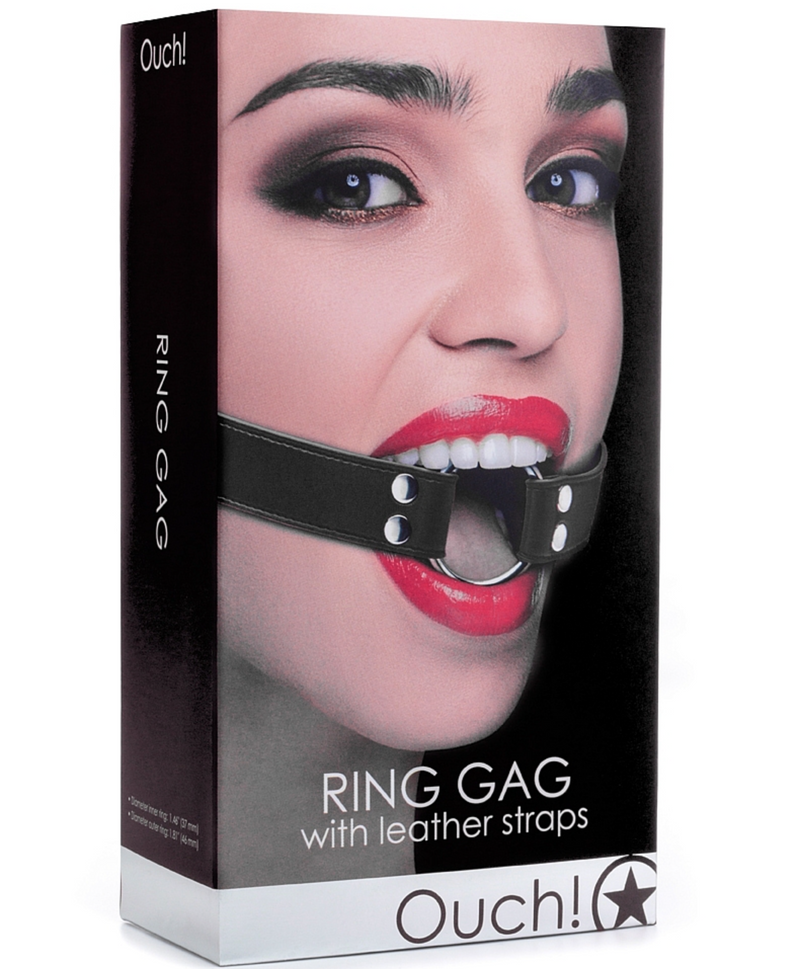 Ring Gag With Leather Straps