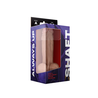 Shaft Vibrating Model A 7.5 in. Dual Density Silicone Dildo