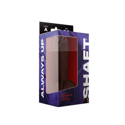Shaft Vibrating Model A 7.5 in. Dual Density Silicone Dildo