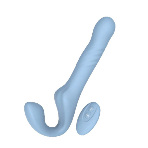 Bloom Storm Rechargeable Thrusting Strapless Strap On Vibrator