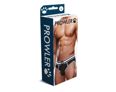 Prowler Open Brief - Black with White