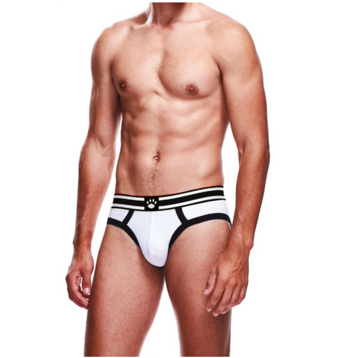 Prowler Open Brief - White with Black