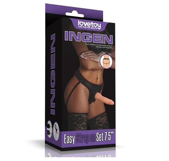 Lovetoy Ingen Easy Strap On Set 7.5" Without Balls