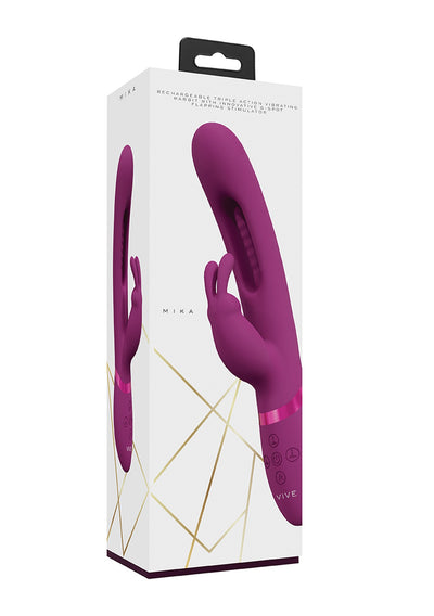 Vive - Mika G-Spot Flapping Rabbit Pink-Adult Toys - Vibrators - Rabbits-Vive-Danish Blue Adult Centres