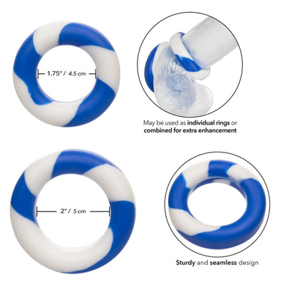 Admiral - 2 Ring Set-Adult Toys - Cock Rings-CalExotics-Danish Blue Adult Centres