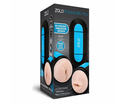 Zolo Pleasure Pill & Bubble Stroker Grey Bundle