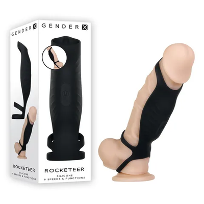 Gender X ROCKETEER Vibrating Sleeve-Adult Toys - Cock Rings - Sleeves-Gender X-Danish Blue Adult Centres