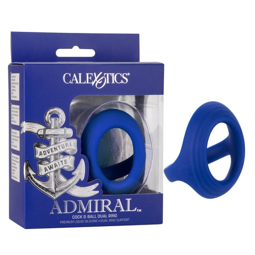 Admiral - Cock & Ball Dual Ring-Adult Toys - Cock Rings-CalExotics-Danish Blue Adult Centres
