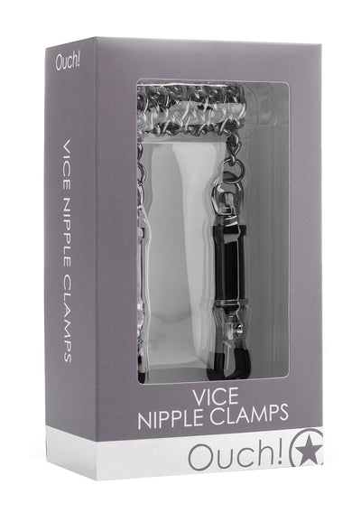 Ouch! Vice Nipple Clamp With Chain