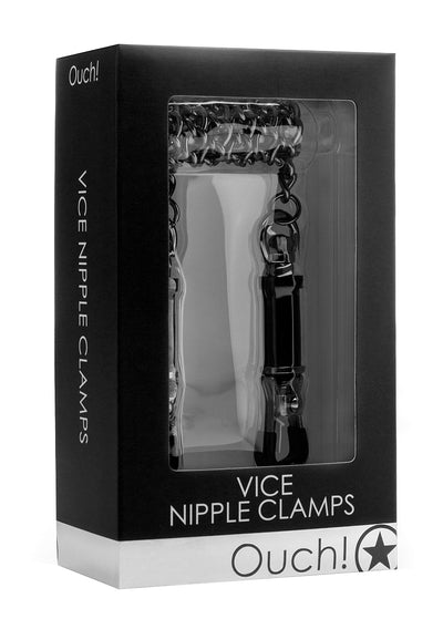 OUCH! Vice Nipple Clamp With Chain