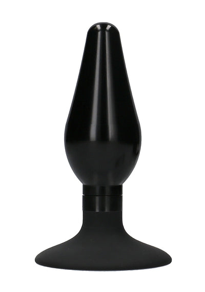 OUCH! Interchangeable Butt Plug Set-Pointed Medium-Black