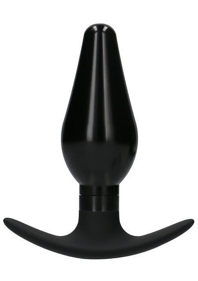 OUCH! Interchangeable Butt Plug Set-Pointed Medium-Black