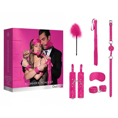 Ouch! Beginner Bondage Kit- Pink-Bondage & Fetish - Kits-Ouch-Danish Blue Adult Centres