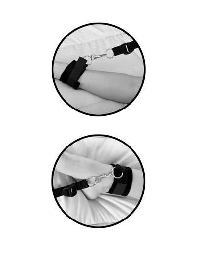 Adjustable tether length and hardware detail