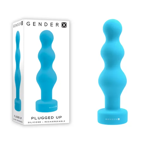 Gender X PLUGGED UP Vibrating Plug-Adult Toys - Anal - Plugs-Gender X-Danish Blue Adult Centres