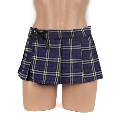 Poison Rose School Girl Purple Skirt (S/M)-Clothing - Skirts& - Shorts-Poison Rose-Danish Blue Adult Centres