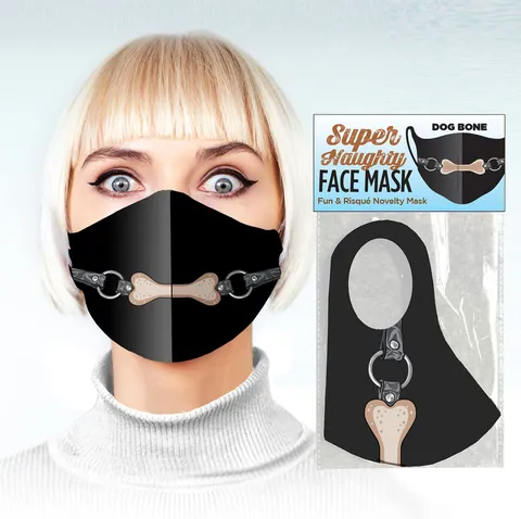 Super Naughty DOG BONE GAG Mask