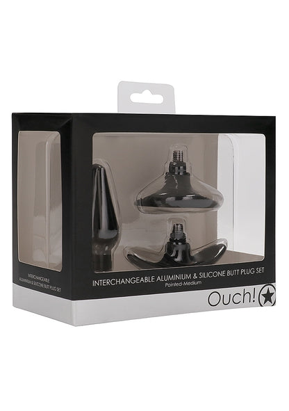 OUCH! Interchangeable Butt Plug Set Pointed Medium