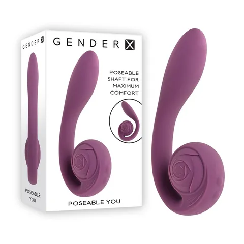 Gender X POSEABLE YOU Vibe-Adult Toys - Vibrators - Rabbits-Gender X-Danish Blue Adult Centres