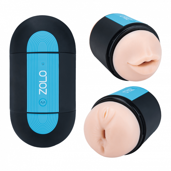 Zolo Pleasure Pill & Bubble Stroker Grey Bundle