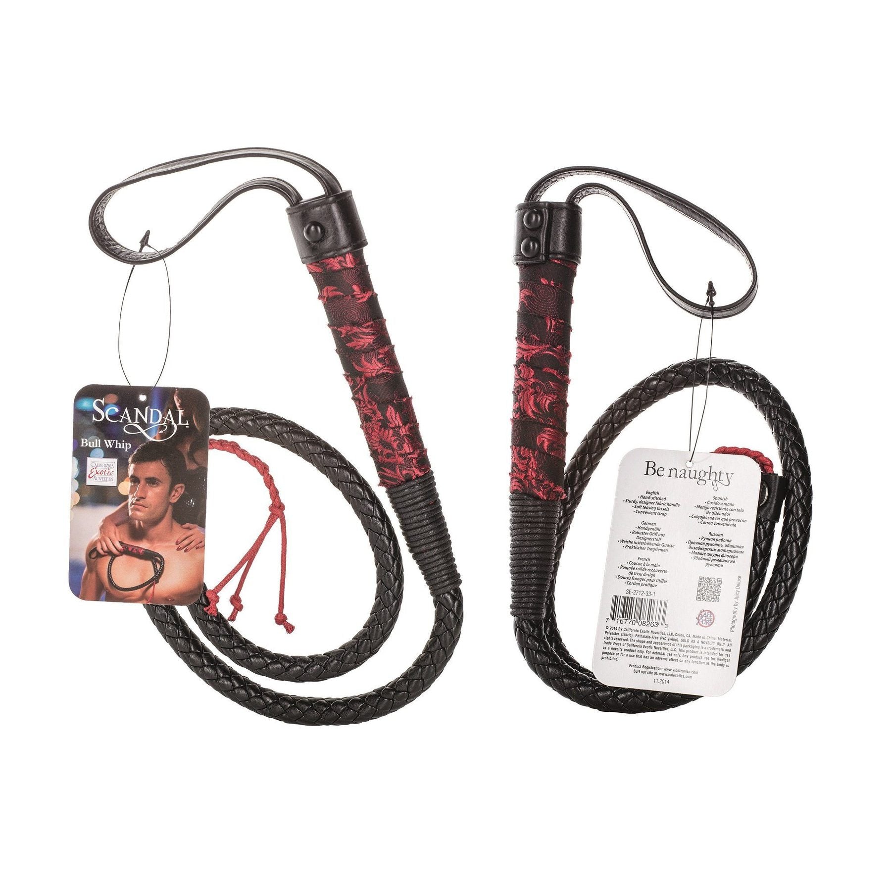CalExotics  Scandal Bull Whip Red