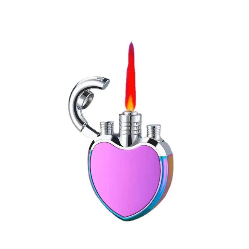 Heart Shaped Jet Lighter --Lifestyle - Lighters - Jet Lighters-Danish Blue Brand-Danish Blue Adult Centres